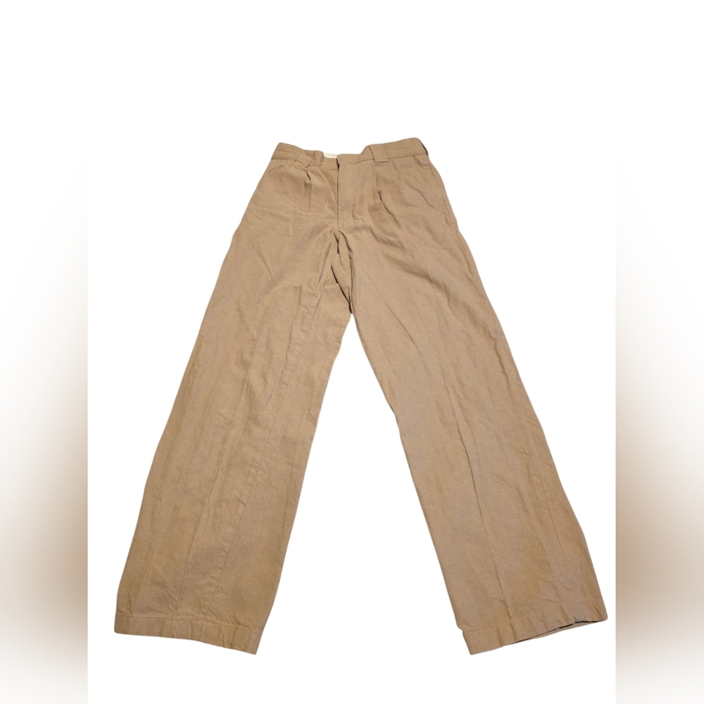 Dickies Khaki Regular Taper Pleated Pants Size 34W/32L